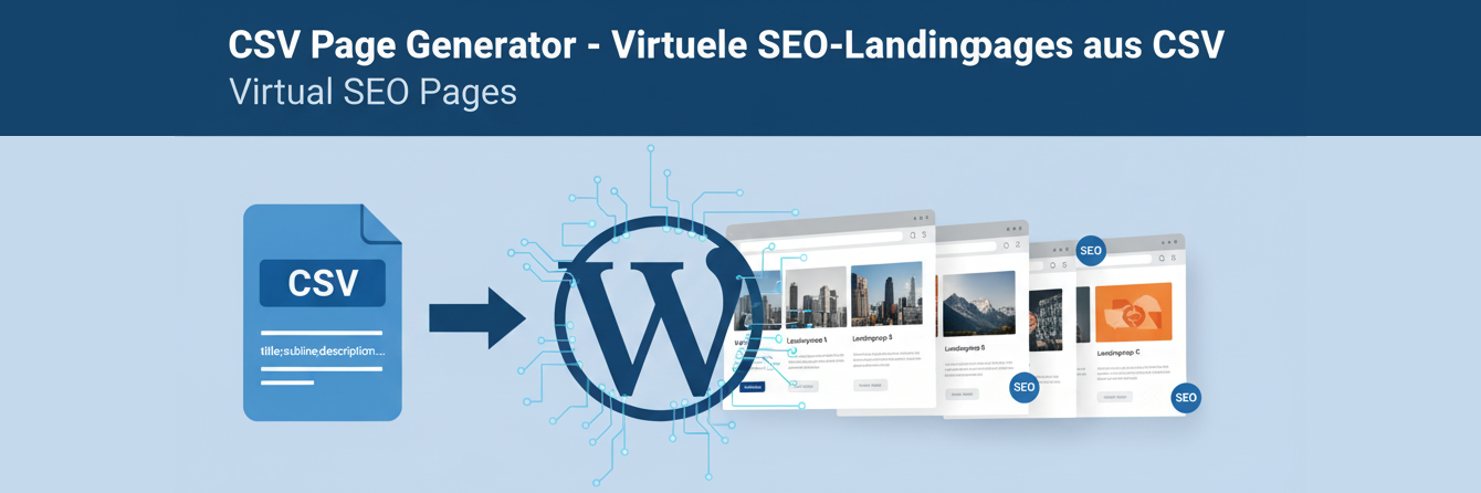 Skalierbare SEO-Landingpages für WordPress – CSV Page Generator (CPG)