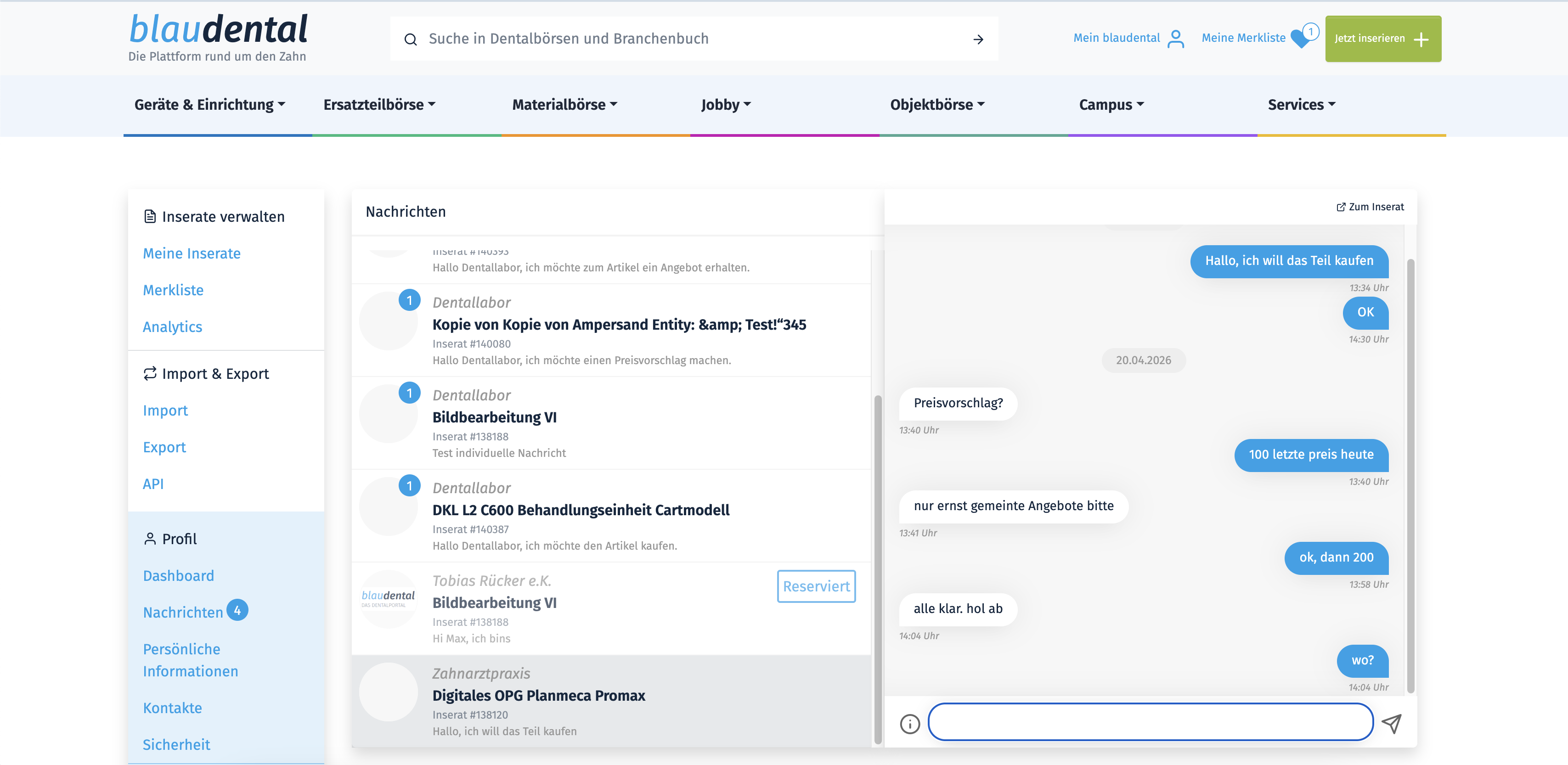 blaudental – Messenger
