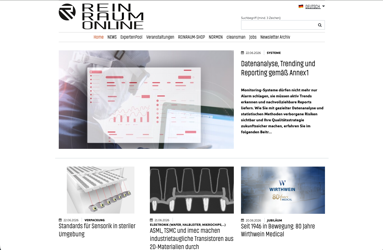 reinraum.de – Startseite